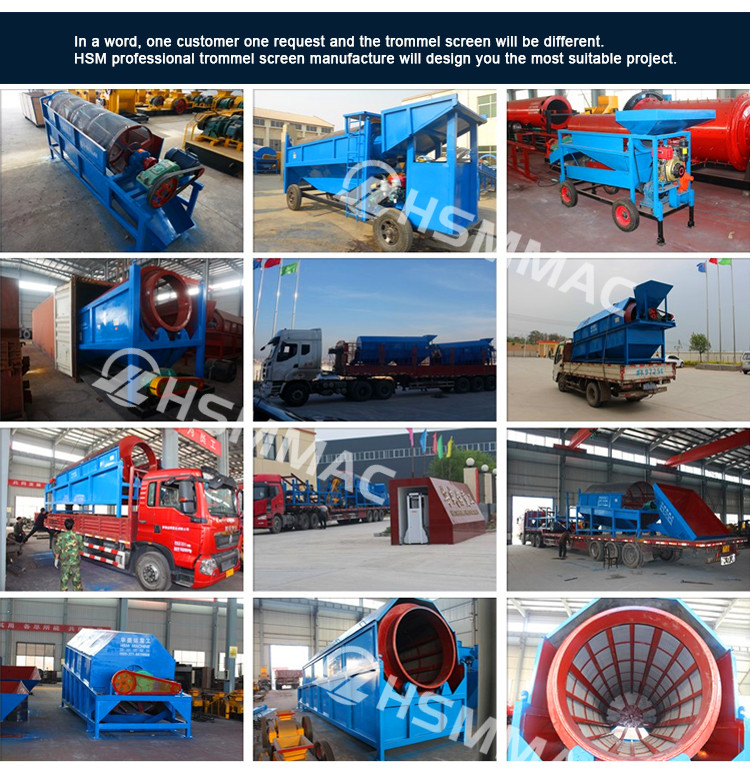 Rotary rotaspiral drum trommel screen sand