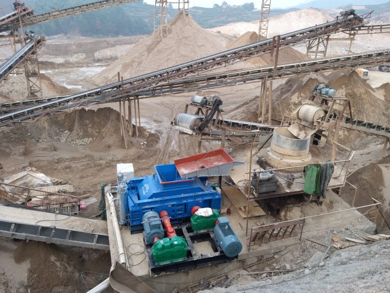 Basalt stone crusher production line site