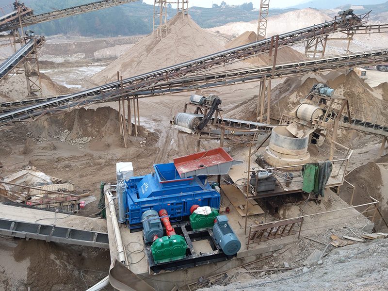 Basalt stone crusher production line site