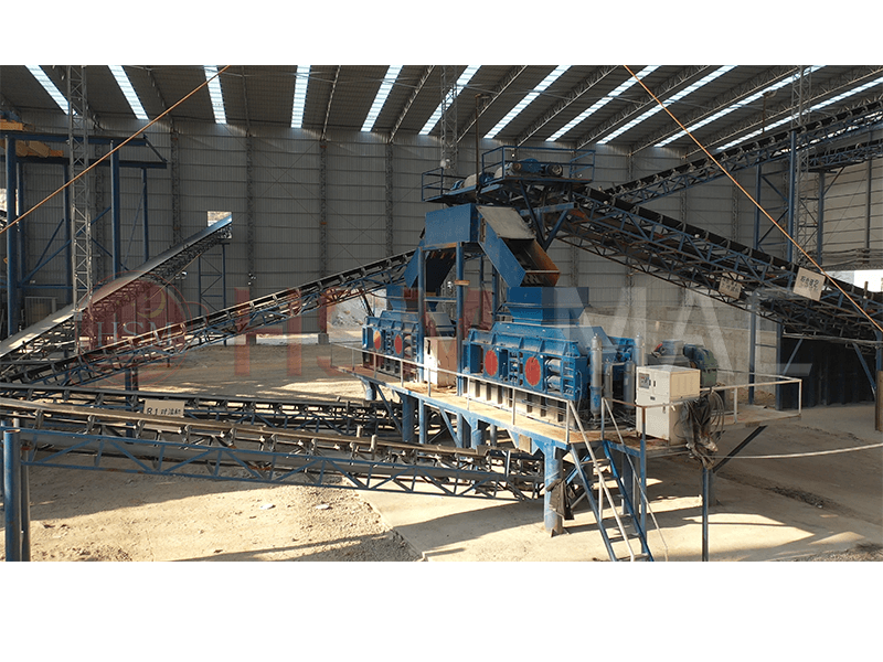 granite crushing production line site