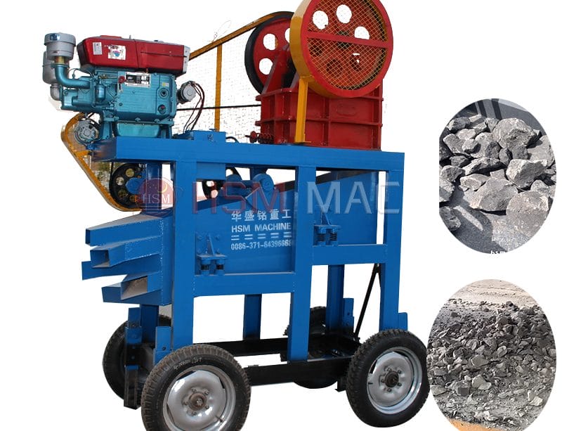 diesel engine jaw crusher