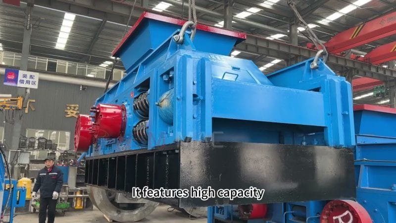 the hydraulic double roll crusher 